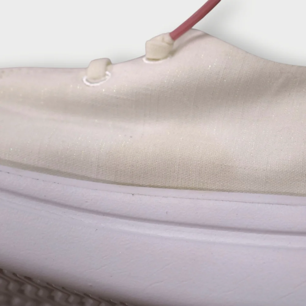 Hey Dude Wendy Rise Spark White Shoes US Women's 8 EU 39 Shimmer New With BOX - Picture 4 of 8